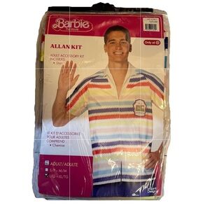 Barbie The Movie Allan Kit / Shirt/ Costume - Size L/G - XL/TG